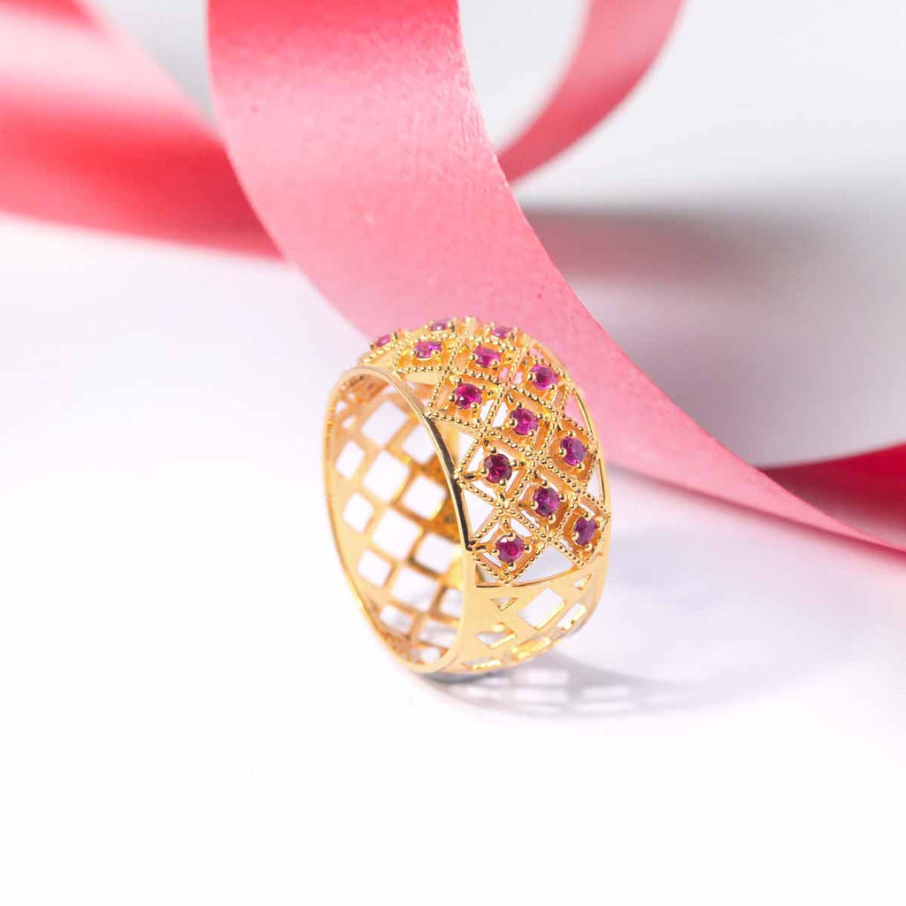 Samara Ruby Set (Silver) image 1