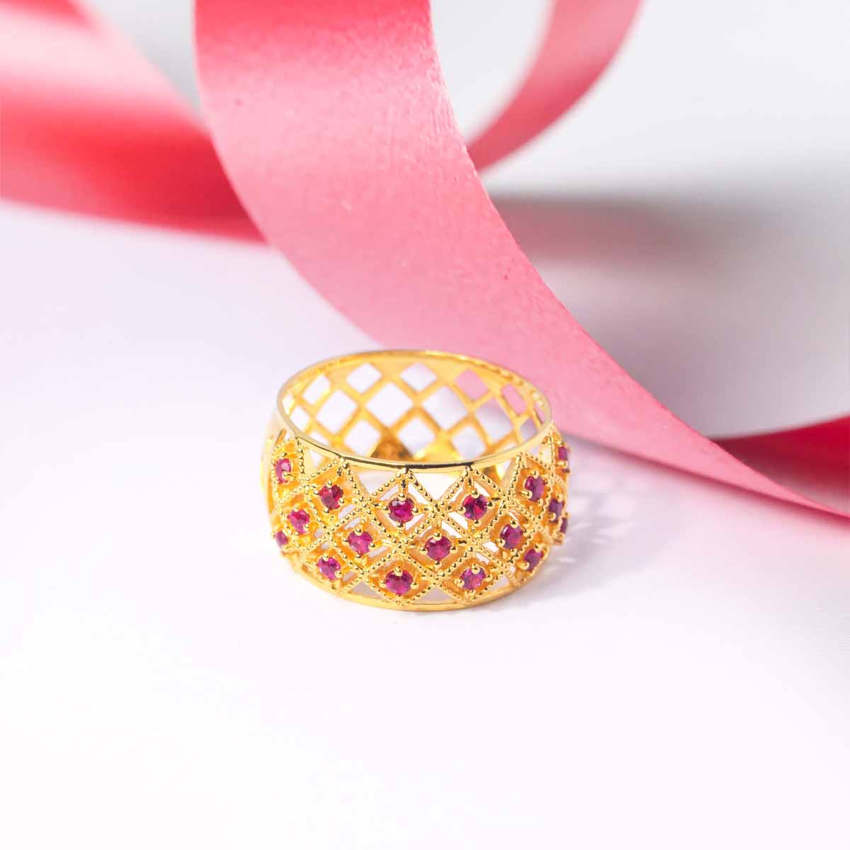 Samara Ruby Bangle & Ring Set image 1