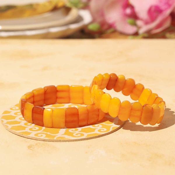Yellow Flat Kerba Bracelet image 0