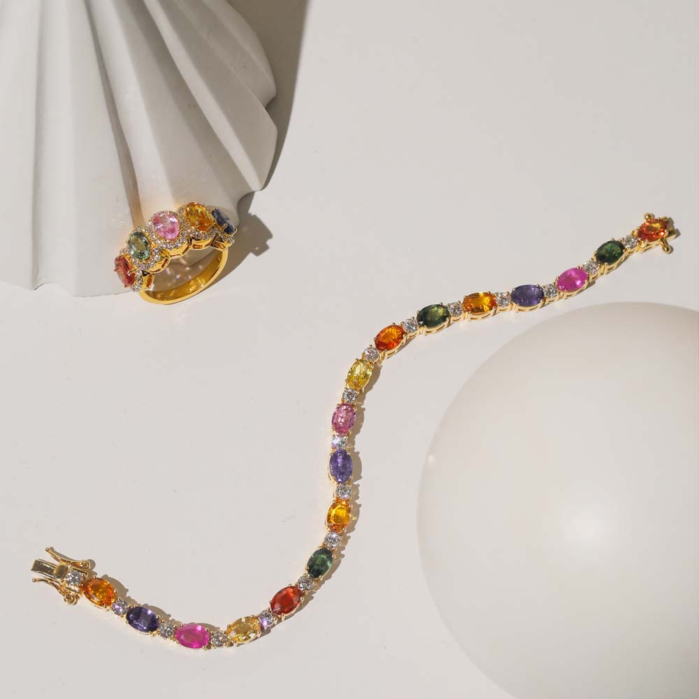 Yami Multi Sapphire Bracelet image 2