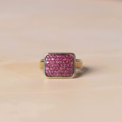 Honeycomb Gents Ring