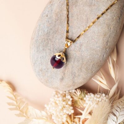 Red Amber Pendant