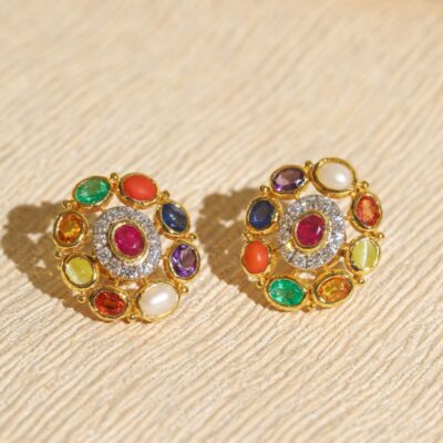 Navratan Earrings