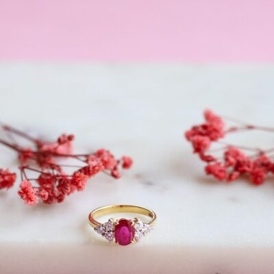 Hoor Ruby Diamond Ring