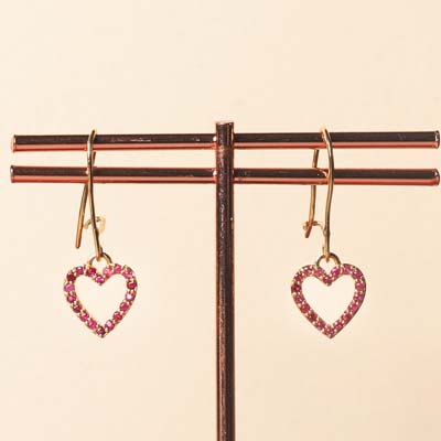 Dilbar Ruby Earrings