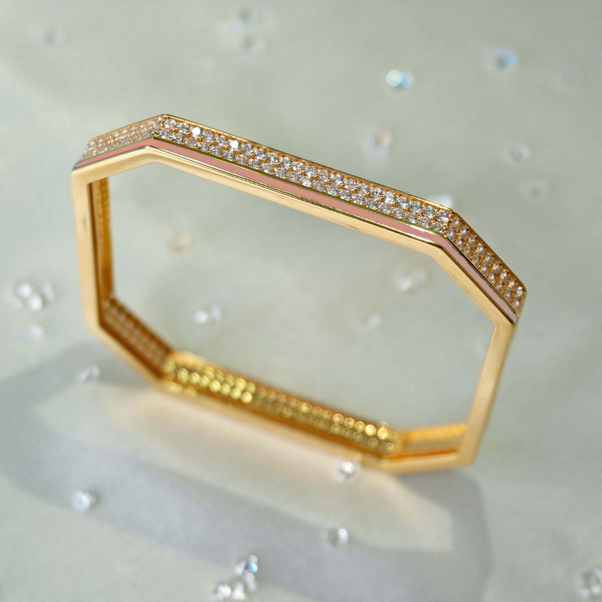 Safaa Enamel Square Bangle 2