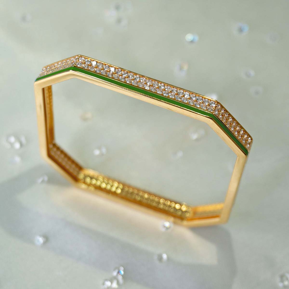 Safaa Enamel Square Bangle 4