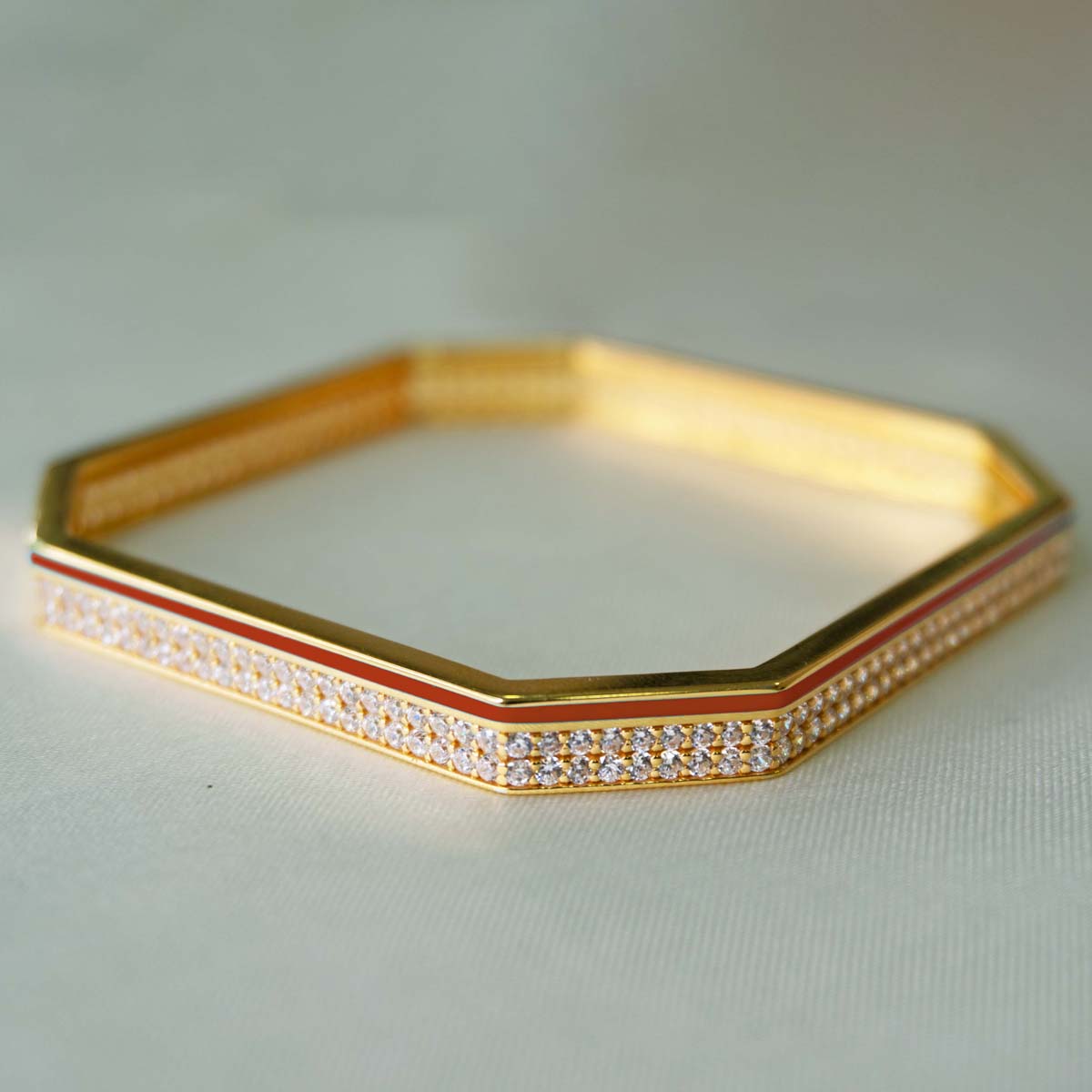 Safaa Enamel Square Bangle 6