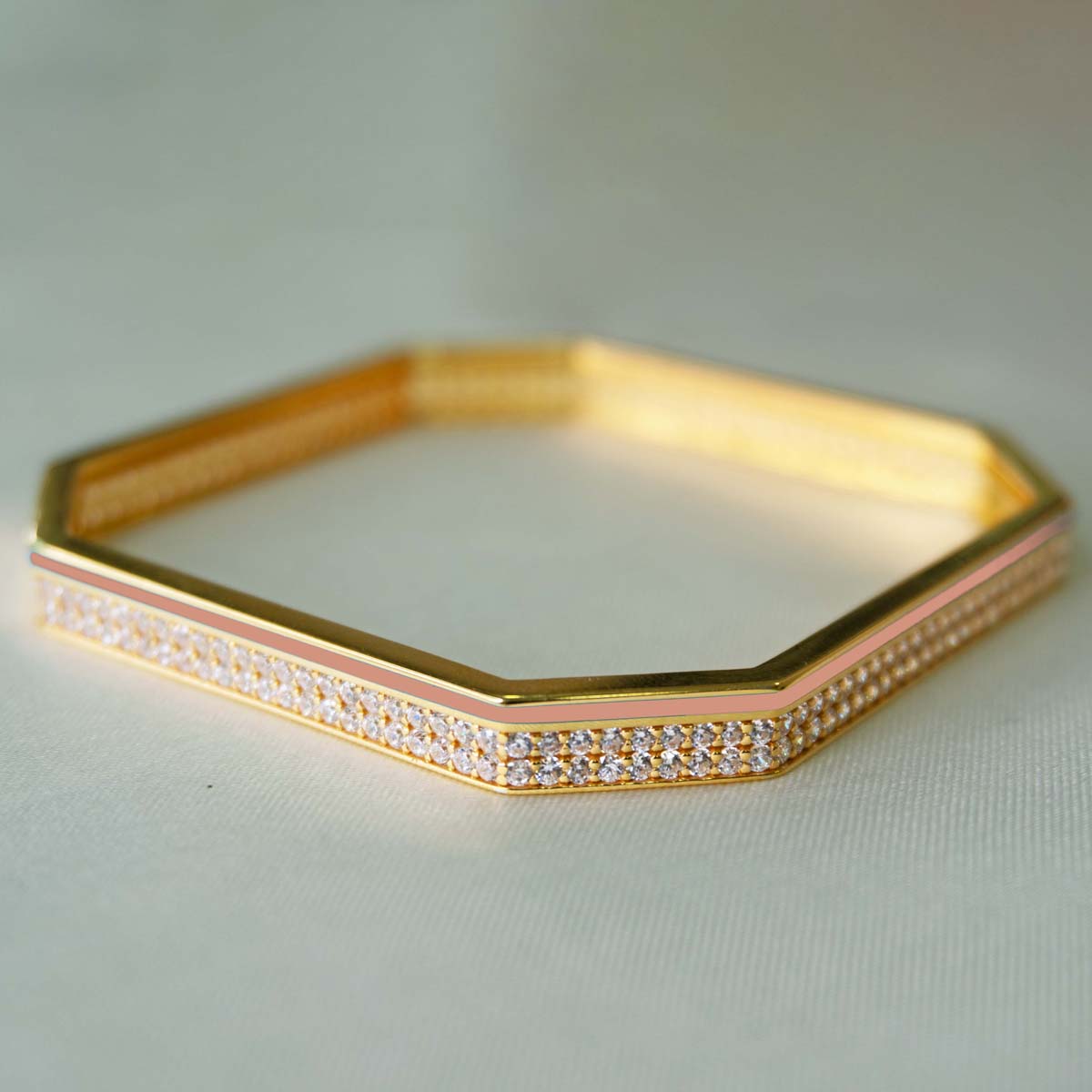 Safaa Enamel Square Bangle 7