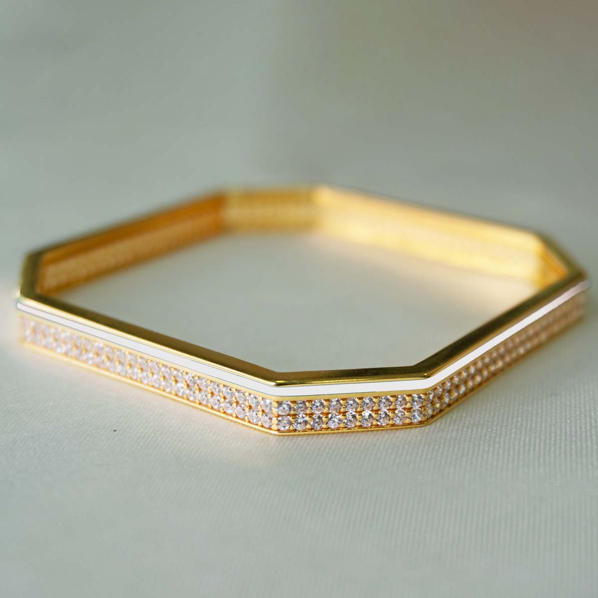 Safaa Enamel Square Bangle 8