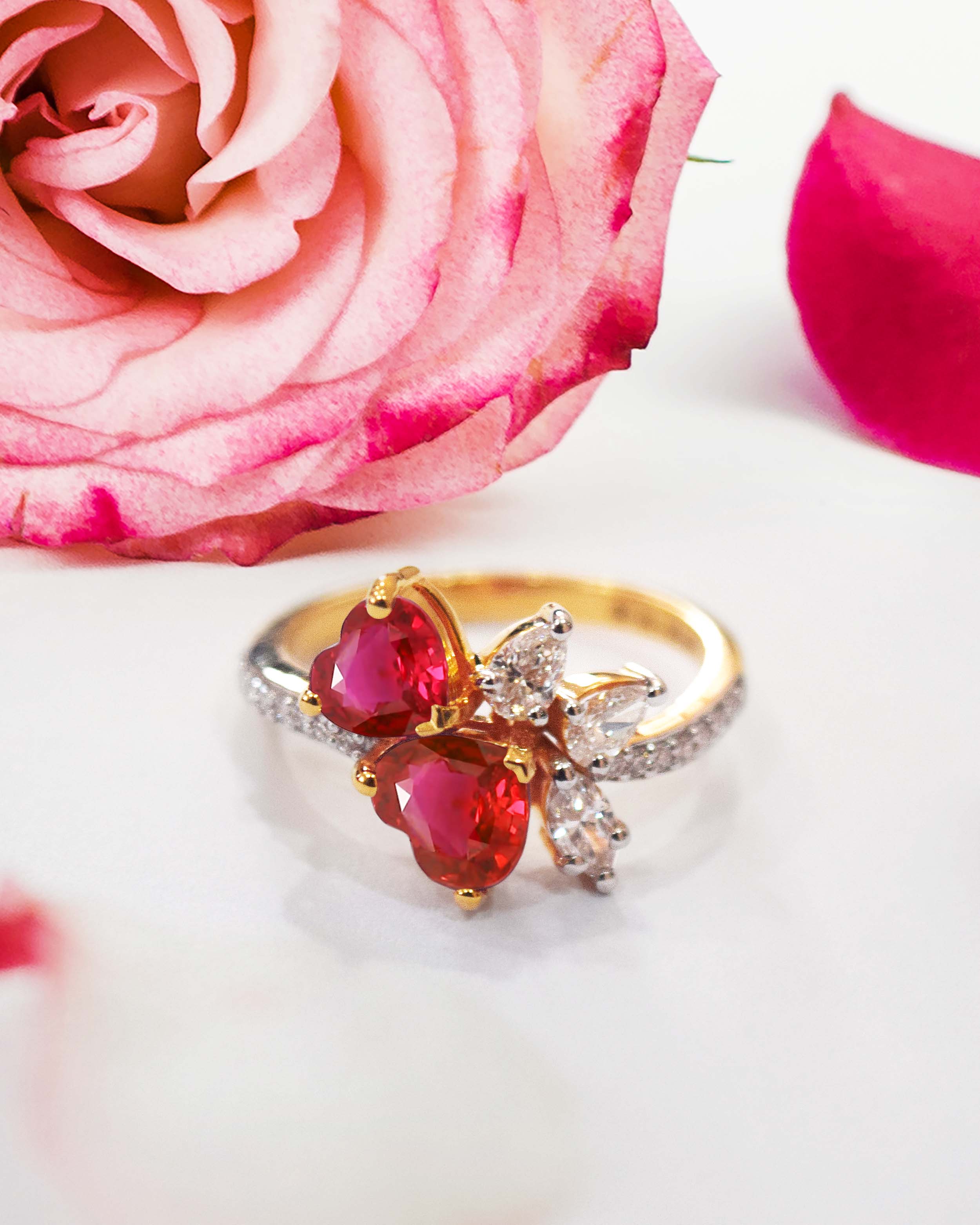 Twin Hear Ring Post 1