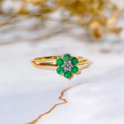 Adeena Emerald Ring