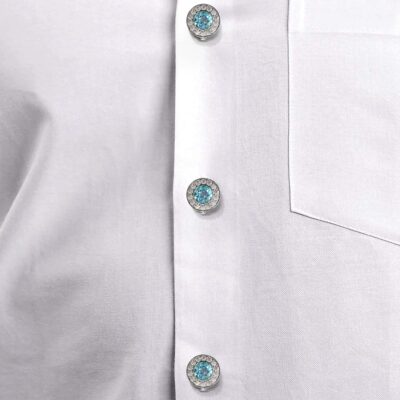 Tariq Topaz Button Cover/Cufflink