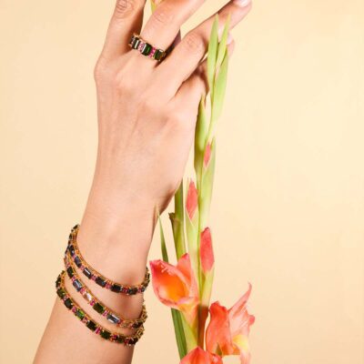 Falak Green Bracelet & Ring Set