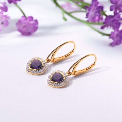 Viola Amethyst Earrings