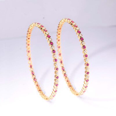 Anam Ruby Diamond Bangle